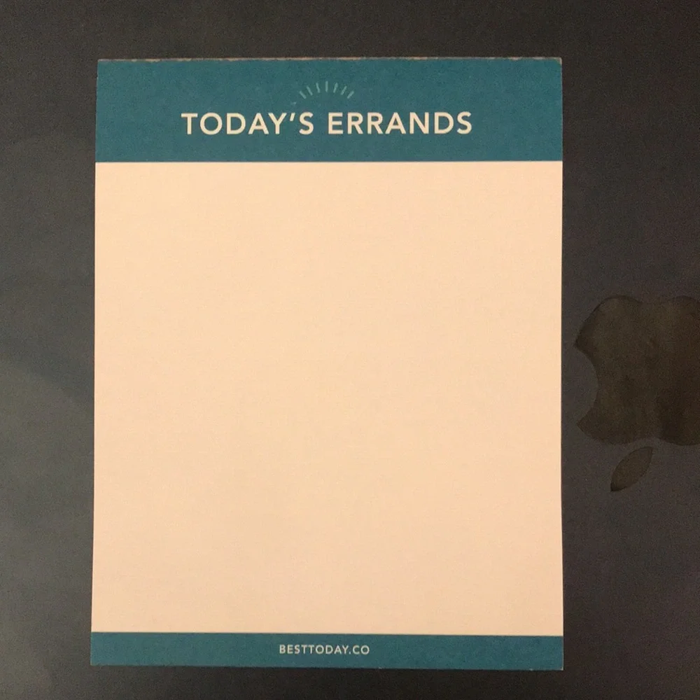 Bundle of 5 Best Today Brand Planning Pads